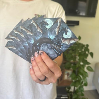 Foxtrot Designs TCG Art Card Sleeves - 100 Count Card Protectors with Matte Textured Back - Compatible with Magic The Gathering and Other TCGs & LCGs (Tsukiryu) - color: Tsukiryu