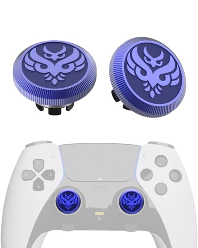 KD.FLY Metal Thumbsticks for PS5 Edge Controller Stick Module, 2Pcs Custom Thumb Sticks Grips Joystick Replacement Kit for PS5 Dual Sense Edge Accessories, Thumbstick Accessories Parts, Owl - color: Owl