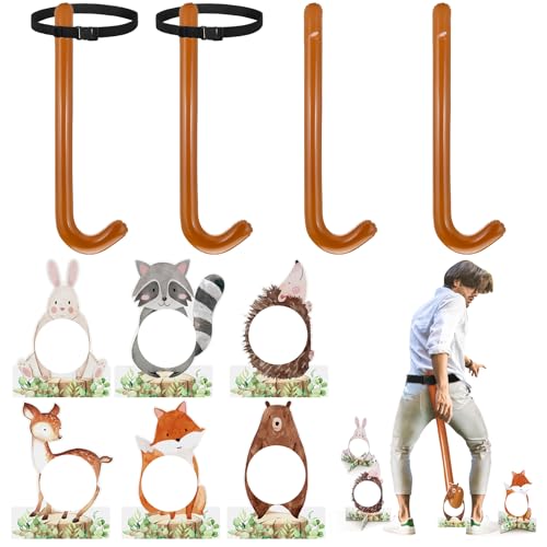 RoundFunny 12 Pcs Funny Tail Game Bridal Shower Party Games Funny Family Night Activities for Adults Outdoors Indoors Bachelorette Baby Shower Birthday Party Supplies