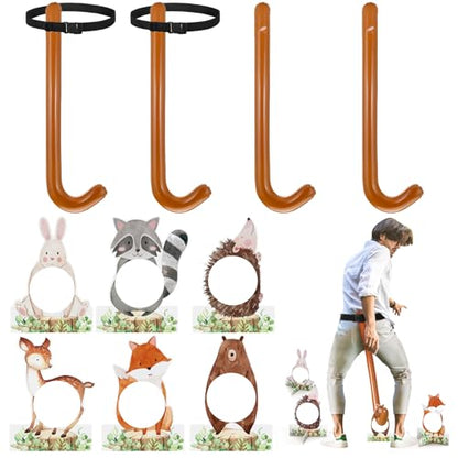 RoundFunny 12 Pcs Funny Tail Game Bridal Shower Party Games Funny Family Night Activities for Adults Outdoors Indoors Bachelorette Baby Shower Birthday Party Supplies