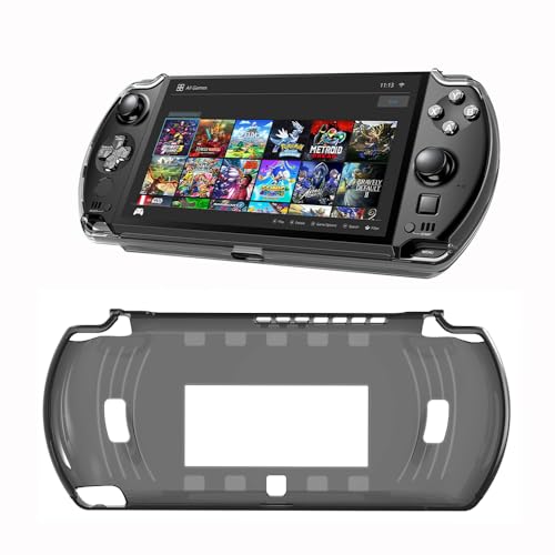 Protective Cover Case for GPD Win 4 Handheld Gaming PC, TPU Skin Sleeve Anti-Drop Shockproof Shell Case for Win 4 Game Console Accessories (Translucent Black) - color: Translucent black