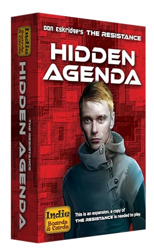Resistance: Hidden Agenda - by Indie Boards and Cards - Strategy Card Game | Ages 13+ | 5-10 Players - style: Hidden Agenda (Expansion)