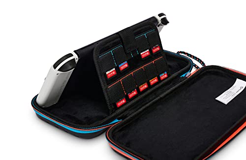 PowerA Slim Travel Pro Case for Nintendo Switch - OLED Model and Lite - Red/Blue, Hard Shell Protective Gaming Console Case
