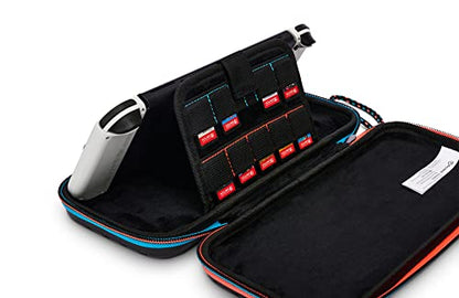 PowerA Slim Travel Pro Case for Nintendo Switch - OLED Model and Lite - Red/Blue, Hard Shell Protective Gaming Console Case