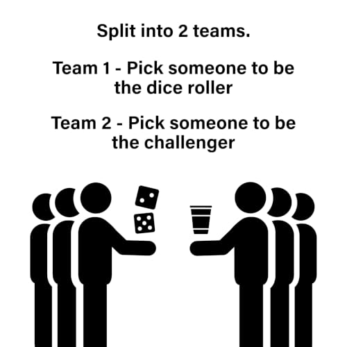 Lets Roll Dice & Drink | Drinking + Challenge Dice Game | Ages 21+