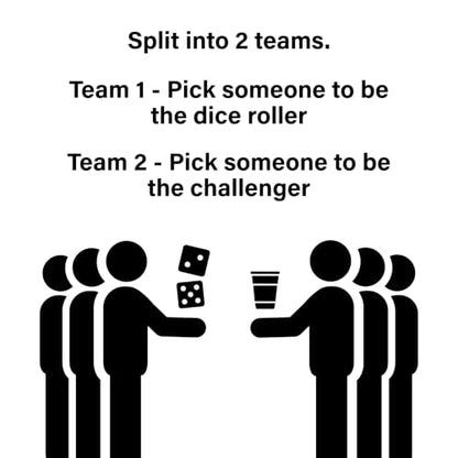 Lets Roll Dice & Drink | Drinking + Challenge Dice Game | Ages 21+