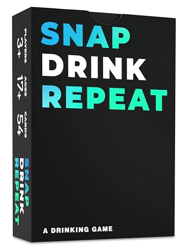 SNAP Drink Repeat The Ultimate Drinking Game for Adults, Fun Drinking Games to get You Drunk & Make You Laugh, One Drink for Bachelorette Games & Adult Card Games, Bachelor Parties, College Students - style: Snap Drink Repeat