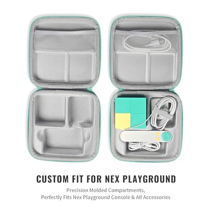 Travel Carry Case Compatible with Nex Playground Game System,Lithtweight Hard Shel lPortable Storage for Indoor Family Game Console HDMI & Power Cord, Remote