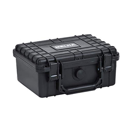 MEIJIA Portable All Weather IP67 Waterproof Protective Case,Hard Camera Case,Dry Case with Customized Foam,Fit Use of Drones,Camera,Equipments,Elegant Black (9.17inch x 7.56inch x4.33inch) - size: 9.17inch x 7.56inch x4.33inch