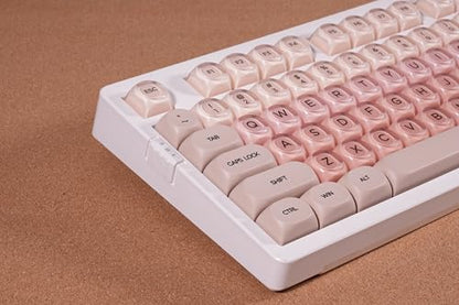 ZORNHER ZH980 Foundation Mechanical Keyboard,95% Pink Creamy Keyboard with Number Pad, Full Size Girly Gaming Keyboard Cute,Jelly MOA Round Profile Keycaps,Creamy Sounding Linear Switches - color: Foundation, size: Creamy Switch