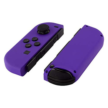 eXtremeRate Replacement Handheld Controller Housing with Full Set Buttons, DIY Replacement Shell Case for NS & NSO Console – Console Shell NOT Included - color: Purple