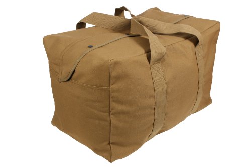 Rothco Canvas Parachute Cargo Bag | Built From Rugged Canvas, This Spacious Cargo Bag Hauls Gear With Ease—Durable, Reliable, And Ready - color: Coyote Brown
