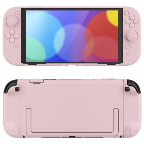 PlayVital Protective Case for Nintendo Switch 2 - Cute Dockable Hard Case Shell for Switch 2 with Thumb Grip & Sticker & Button Caps, Anti-Scratch & Shockproof Cover Skin - Cherry Blossoms Pink - color: Cherry Blossoms Pink