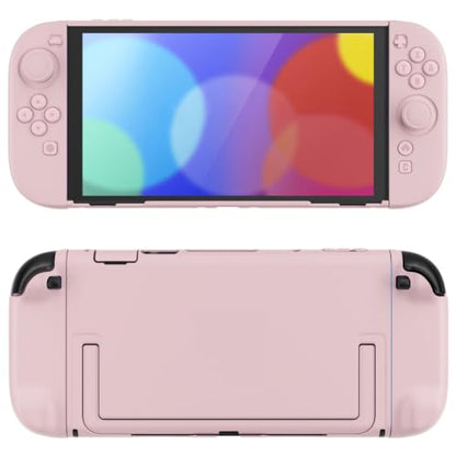 PlayVital Protective Case for Nintendo Switch 2 - Cute Dockable Hard Case Shell for Switch 2 with Thumb Grip & Sticker & Button Caps, Anti-Scratch & Shockproof Cover Skin - Cherry Blossoms Pink - color: Cherry Blossoms Pink