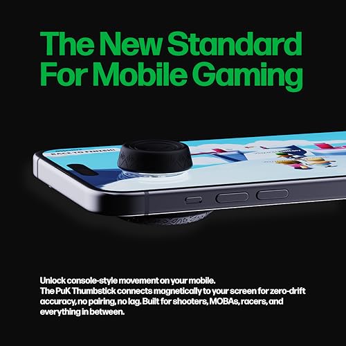PUK One Mobile Gaming Bundle - Includes The Magnetic Phone Joystick, Mobile Gaming Triggers, and Phone Gaming Grip - Ultimate Mobile Gaming Controller Kit for iOS and Android