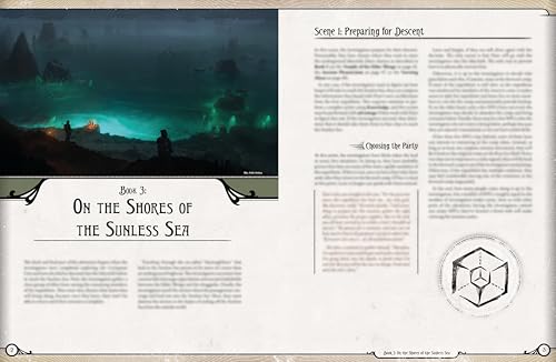 Arkham Horror The Roleplaying Game Terra Antarctica Adventure Book | Immersive RPG for Kids & Adults, Ages 14+, 2-6 Players, 1+ Hour Playtime
