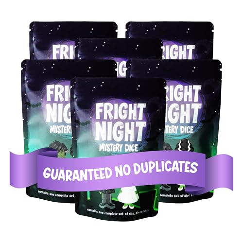 1985 Games Fright Night Dice Bag - Wide Range of Patterns for Gaming, Role Playing, Table Games (Pack of 6) - color: Fright Night, size: Pack of 6