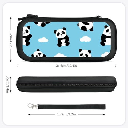 Travel Protective Pouch Compatible with Switch, Portable Carrying Case with 15 Game Cartridges, Panda Hard Shell Storage Bag - color: Color(100)