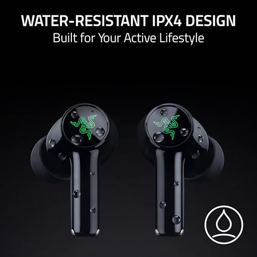 Razer Hammerhead V3 X Wireless Multi‐Platform Gaming Earbuds, Black | 2.4 GHz & Bluetooth 5.3, 35 Hr Battery, THX Spatial Audio, for Smartphones, PC, Laptop, Tablet, PS5, Steam Deck - style: PC