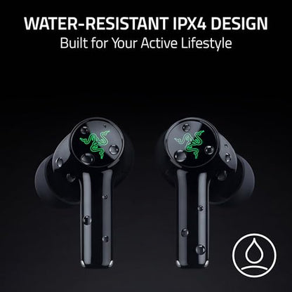 Razer Hammerhead V3 X Wireless Multi‐Platform Gaming Earbuds, Black | 2.4 GHz & Bluetooth 5.3, 35 Hr Battery, THX Spatial Audio, for Smartphones, PC, Laptop, Tablet, PS5, Steam Deck - style: PC