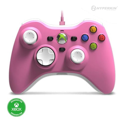 Hyperkin Xenon Wired Controller, Pink | Plug and Play Gaming Gamepad, 3.5MM Audio Jack, Impulse Triggers, Pink - color: Pink