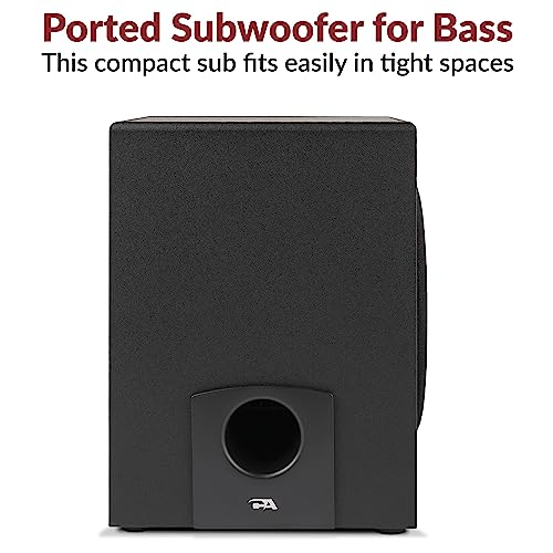 Cyber Acoustics CA-3090 2.1 Speaker System with Subwoofer with 18W of Power – Easy Setup and Convenient Controls, Great for Music, Movies, and Gaming
