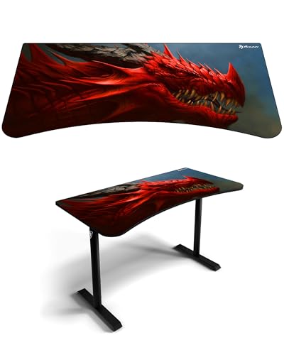 Arozzi Arena Gaming Desk Pad D001 | Full Desk Mouse Pad, Washable Desk Mat, Anti-Slip Rubber Base, Water-Resistant Surface - color: D001
