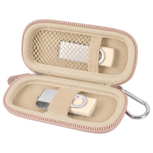 USB Flash Drive Case, SD Card/Thumb Drive/Memory Cards Holder, Bag Only | SDXC/SDHC Storage, Electronic Accessories Organizer for SanDisk / for Samsung, for Students/IT/Office/School/Travel, RoseGold - color: Rose Gold