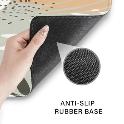 Desk Pad and Keyboard Wrist Rest, Large Mouse Pad + Keyboard Pad+Mouse Wrist Support, Non-Slip Desk Mat Protector for Office, Home 31.5×11.8 Inches Aesthetic Design - color: Aesthetic Design