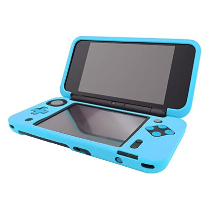 Tekmihat Soft Rubber Silicone Cover Case Protector for New 2DS XL LL Console Full Body Protective Skin Shell (Blue) - color: Blue