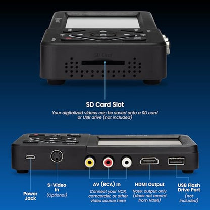 ClearClick Video to Digital Converter 2.0 (Second Generation) - Record Video from VCR's, VHS Tapes, AV, RCA, Hi8, Camcorder, DVD, Gaming Systems [Requires Working VCR/Camcorder & Tapes]