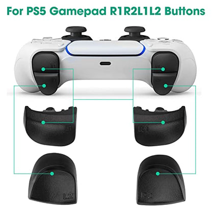 10 in 1 Replacement Controller Thumb Grip Buttons Tool Kit for Sony for PS5 Gaming Device Parts Accessories