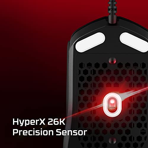 HyperX Pulsefire Haste 2 – Wired Gaming Mouse- Ultra Lightweight, 53g, 8000Hz Polling Rate, Precision Sensor, Hyperflex 2 Cable, Plug and Play – Black - color: Black, size: Wired, style: Pulsefire Haste 2