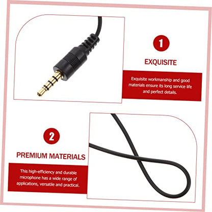 DECHOUS 2pcs Clip Microphone for Live Streaming USB Laptop Mic Journalist Interview Collar