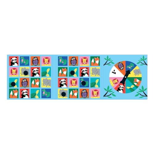 Mudpuppy Wild Bingo – Animal Version of Travel-Friendly Magnetic Board Game with Adorable Illustrations of Animals for Children Ages 4 to 10, 2 Players - style: Wild Bingo