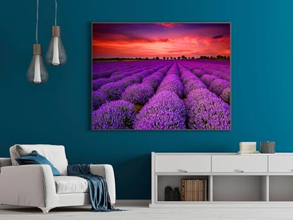 1000 Pieces for Spring Jigsaw Puzzles, Lavender Nature Landscape Flowers Puzzles for Adults, Plants Challenging Funny Puzzles for Friends Family Activity Game Nights Gifts - color: Spring