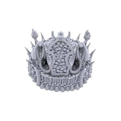 EnderToys Skull Throne by Printable Scenery, 3D Printed Tabletop RPG Scenery and Wargame Terrain 28mm Miniatures