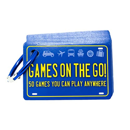 Games on the Go by Continuum Games - Portable Roadtrip Family Games to Challenge and Entertain for 2+ players , Blue | Challenge and Entertain, Great for Road Trips and Travel