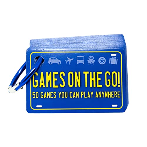 Games on the Go by Continuum Games - Portable Roadtrip Family Games to Challenge and Entertain for 2+ players , Blue | Challenge and Entertain, Great for Road Trips and Travel
