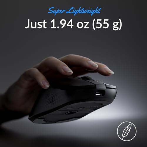Keychron M3 Mini Wireless Optical Mouse, Bluetooth 5.1/2.4 GHz/Wired Gaming Mouse, Programmable PixArt 3311 Sensor with up to 26,000 DPI/ 650 IPS, Lightweight Ergonomic for Windows Mac Linux - Black - color: Black, style: PixArt 3311 (1K Polling Rate)