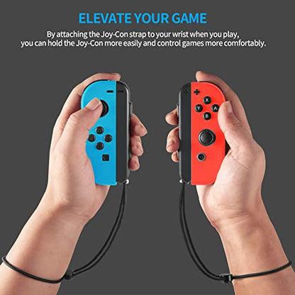 MOSAHOLL Wrist Strap for Switch Controller – 2 Pack Lanyard Replacement Parts Accessories for Joycon Controller - color: Black