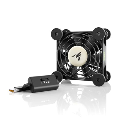 AC Infinity MULTIFAN S1, Quiet 80mm USB Fan, UL-Certified | For Receiver DVR, PlayStation, Xbox, Computer, Cabinet Cooling - size: S1