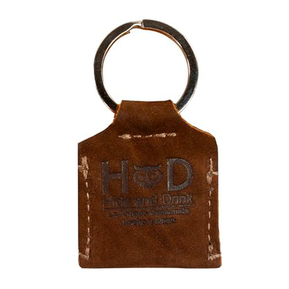 Hide & Drink Rustic Leather Switch Cartridge Game Keychain / SD Card / Guitar Pick Holder Handmade (Swayze Suede) - color: Swayze Suede