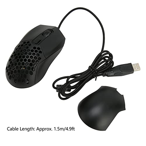 Wired Gaming Mouse, Wired Mouse with Honeycomb Shell 7200 DPI, 6 Programmable Buttons, RGB Backlight, Ergonomic Computer Mouse for PC Laptop