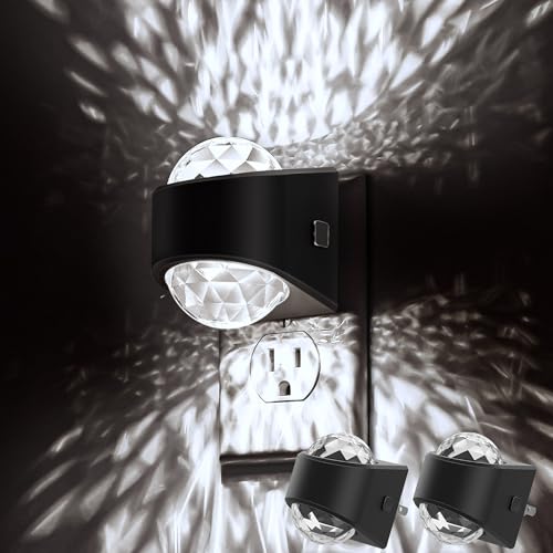 Night Light, Night Lights Plug into Wall, Night Light for Bedroom | Dimmable Brightness, 2 Pack LED Dusk to Dawn Nightlight for Nursery, Bathroom, Home Decor, Gaming Room, Daylight White 5000k - color: Black