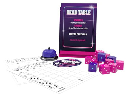 Endless Games Bunco Dice Party Game – Classic Fast-Paced Game for 2-16 Players | Ages 14+ | Includes Dice, Score Pad, and Accessories