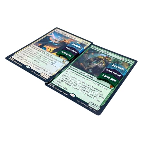 Futhark MTG Counters/Keyword Counters for Magic The Gathering - Set of 60 Color Coded MTG Tokens - Improved Gameplay with This Great Magic The Gathering Gift - style: MTG Keyword Counters
