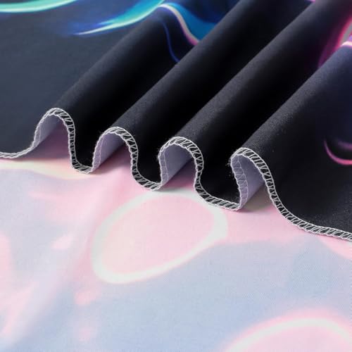 Manicer Blacklight Gaming Tapestry, Cool Neon Game Controller Wall Hanging for Boys Teens, UV Reactive GAME OVER Abstract Art 3D Gaming Poster Tapestries for Bedroom, Play Room - 59.1" x 80" - size: 80"L x 59.1"W