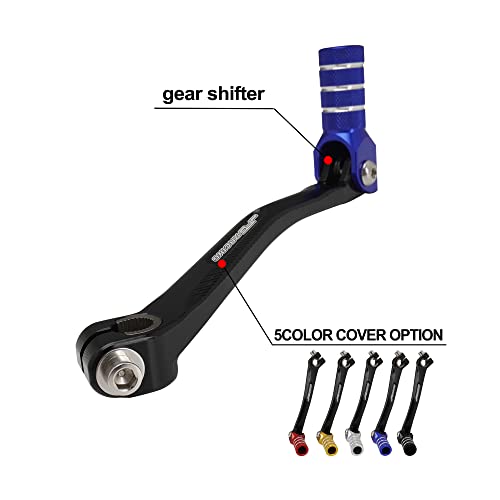 JFG RACING Motorcycle Folding Gear Shifter Shift Lever Pedal CNC Universal for YZ TTR PW 50cc - 125cc CRF XR RM KX KLX SSR Apollo TAO TAO SDG Dirt Pit Bike Blue - color: Blue