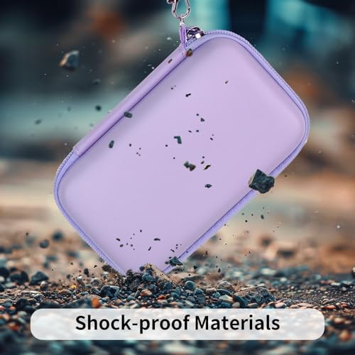 GWCASE Hard Case for Anbernic RG35XX H/ RG28XX Retroid Game Console, Purple | 벨크로 스트랩 잠금 장치가 있는 맞춤형 핏 내부 트레이, 일상적인 휴대 및 여행, 캠프 또는 출퇴근을 위한 압력 방지 보호, 박스만 포함 - color: 퍼플.